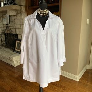 FoxCraft White Oversized Skirt